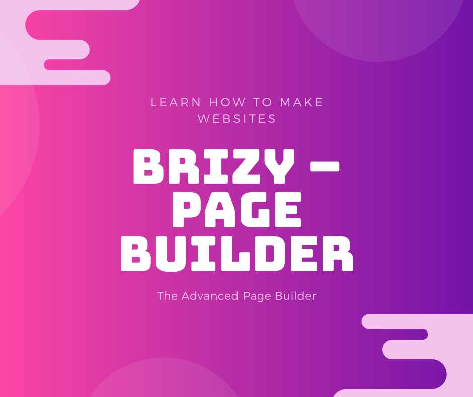 Brizy page builder.