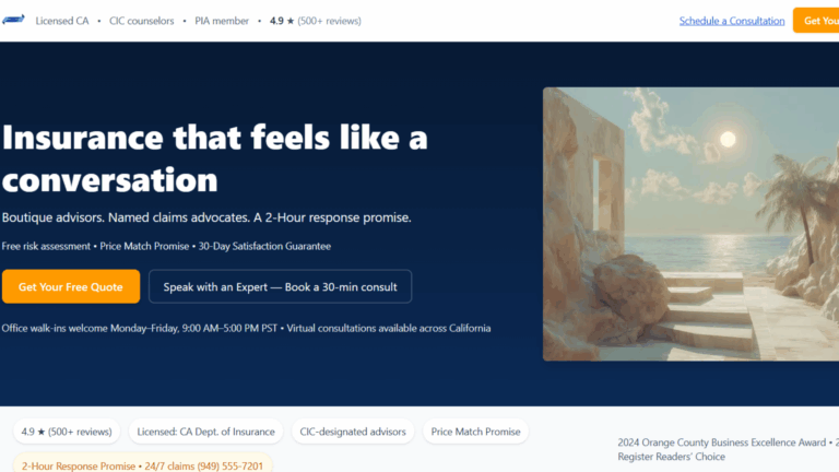 Insurance Company Ai Website Builder