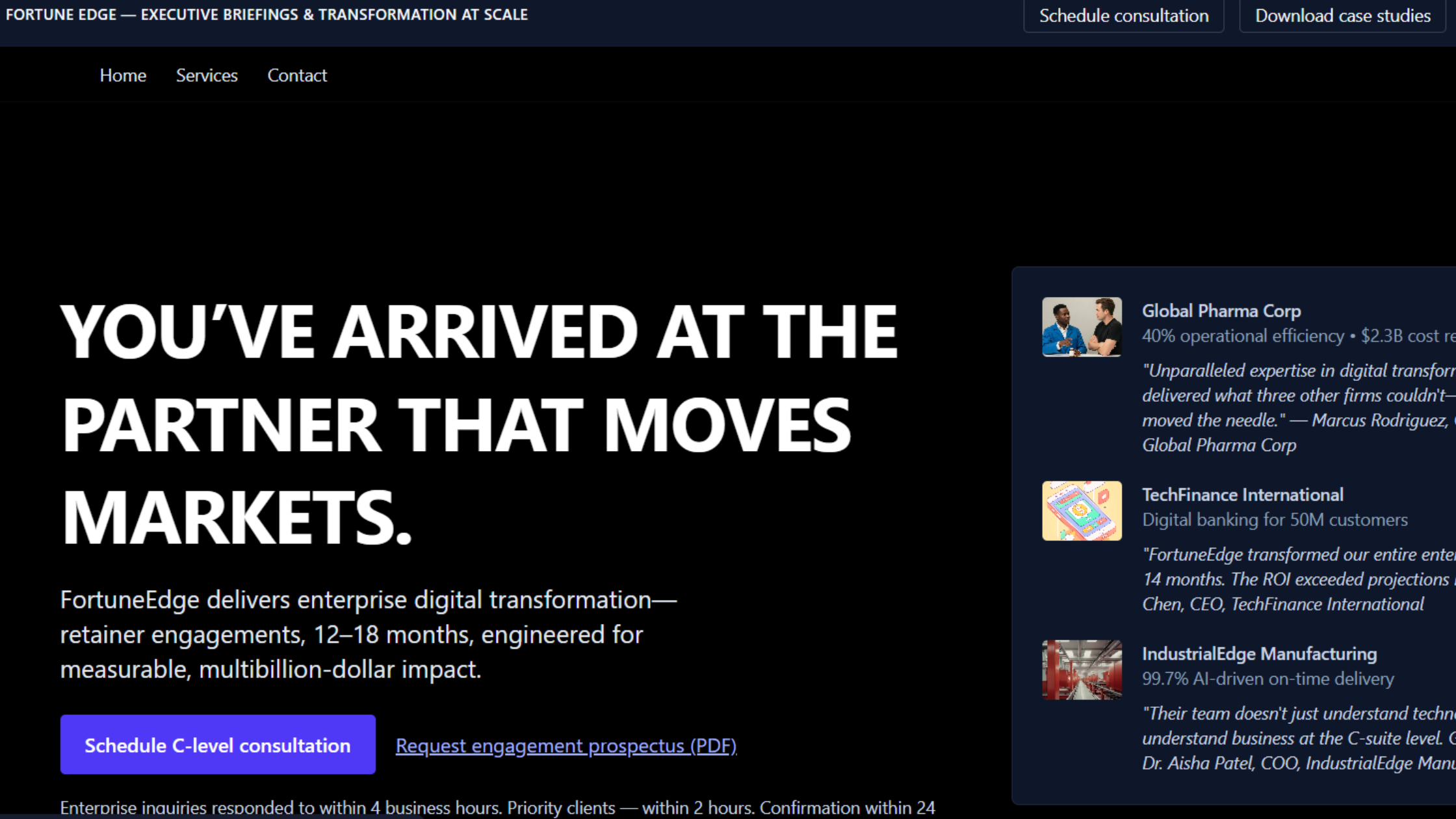 enterprise ai website builder