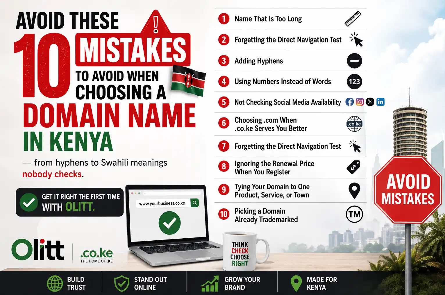 10 Mistakes to Avoid When Choosing a Domain Name