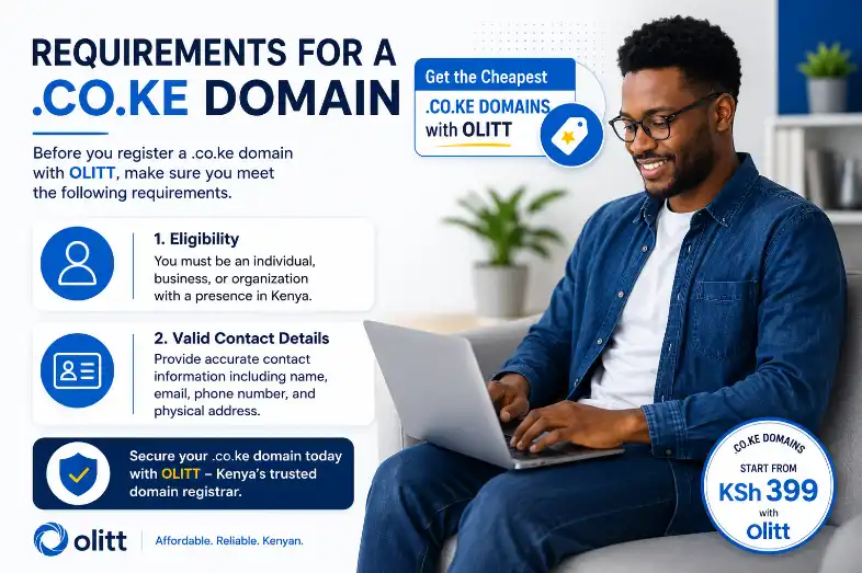 Cheap .co.ke domain on Olitt